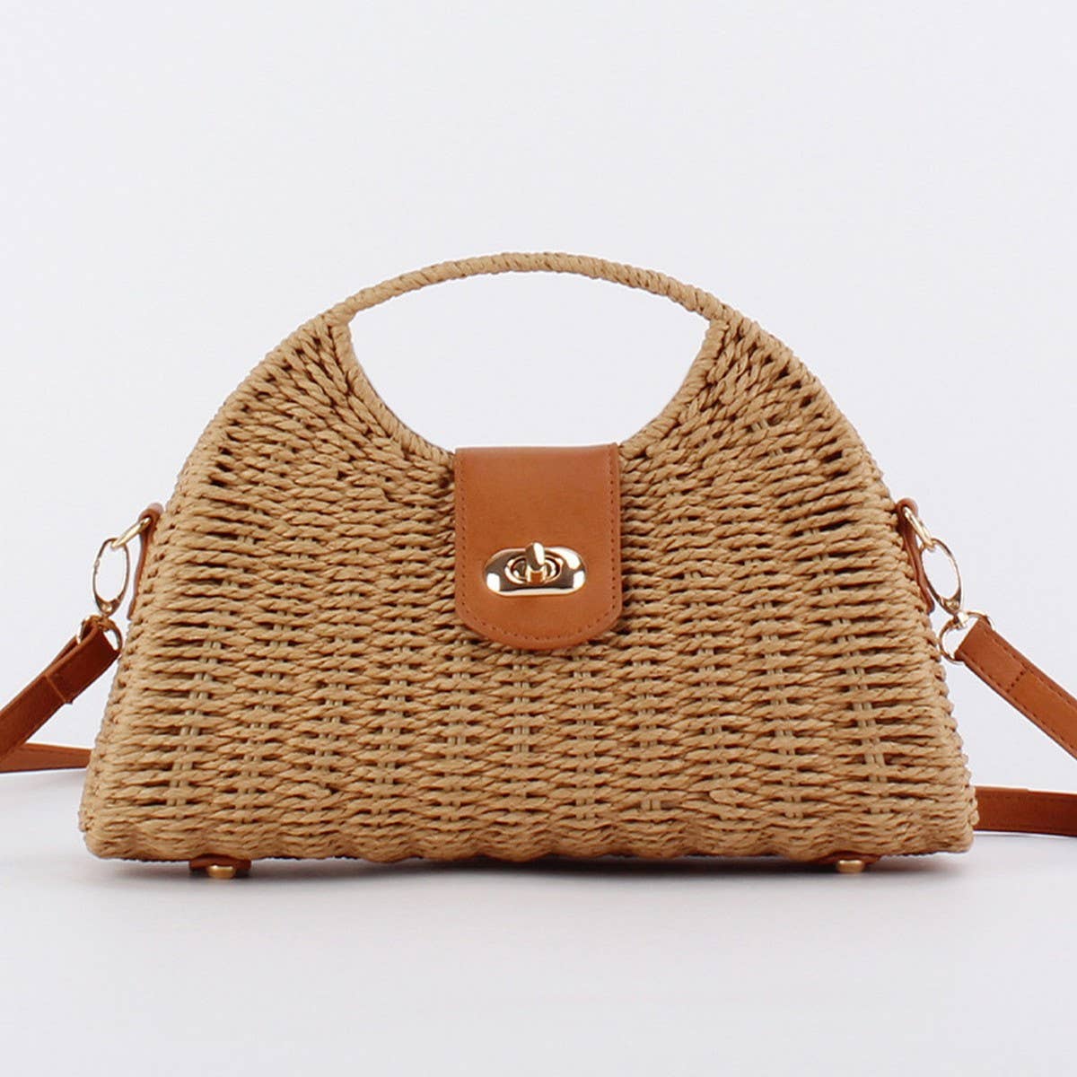 HIGH END FASHIONABLE PAPER ROPE WOVEN BAG_CWAB4710
