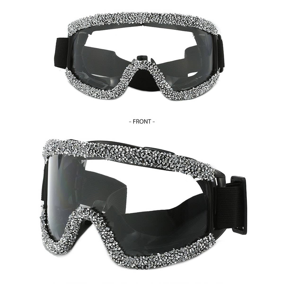 RHINESTONE ANTI SAND AND DUST CYCLING GLASSES_CWASG0859