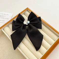 SIMPLE SOLID COLOR HIGH END BOW HAIRPIN_CWAHA1179