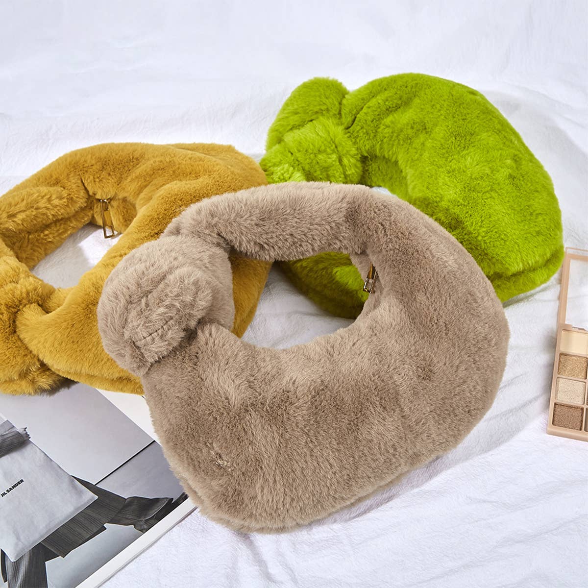 SIMPLE SOLID COLOR MAKEUP BAG DUMPLING BAG_CWAB1434