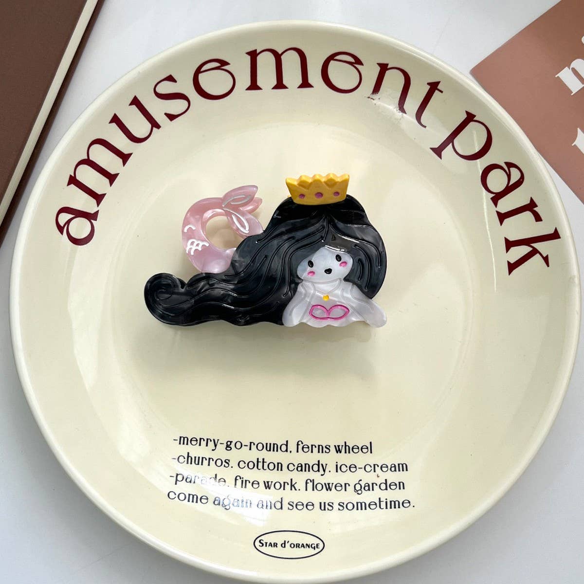 FAIRY TALE MERMAID ACETATE CLAW STAR OCEAN HAIRPIN_CWAHA5906