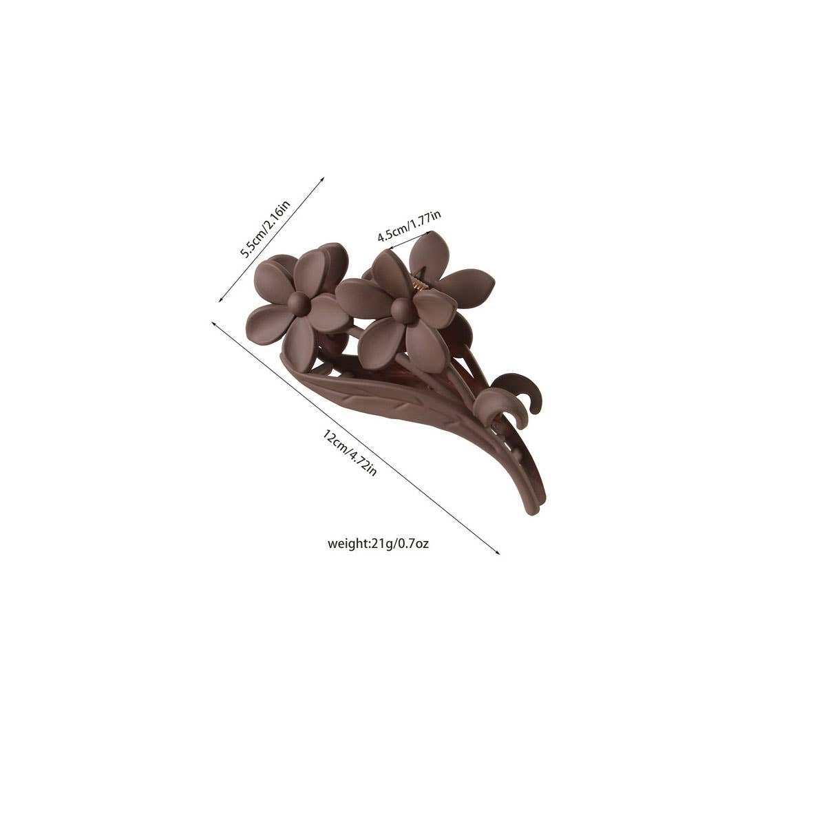 Vintage Flower Hair Clip High Touch Large Grip Clip