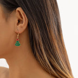 SIMPLE BULB SNOWMAN CANDY HOLIDAY EARRINGS_CWAJE1478