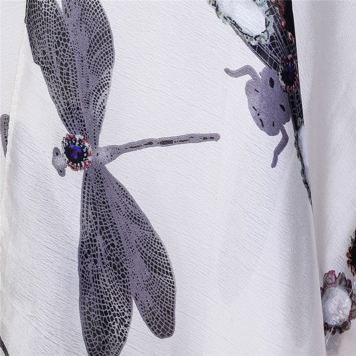 DRAGONFLY PRINTED KIMONOS SUMMER CARDIGAN_CWASC0782