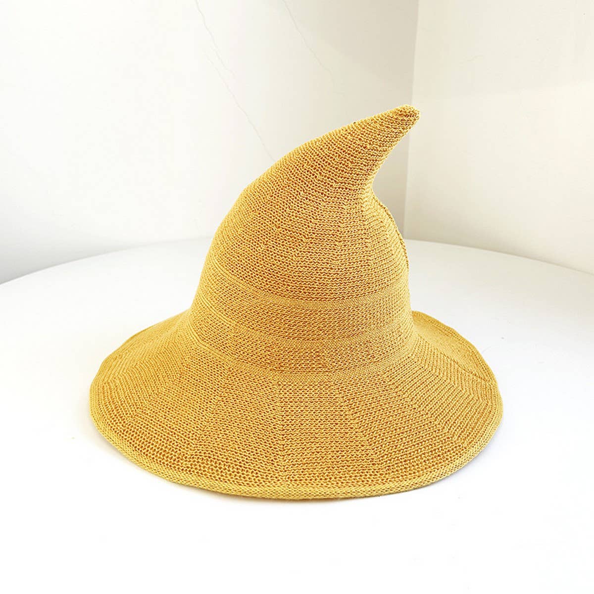 Cwah1676_Regular Foldable Knitted Halloween Witch Hat