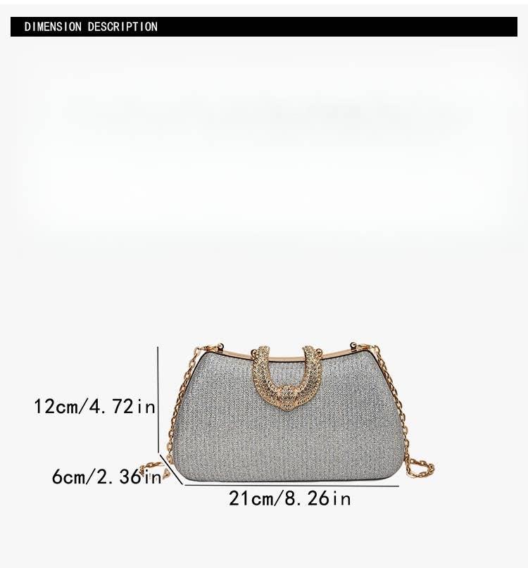 FINE GLITTER CLUTCH DRESS LADY EVENING BAG CLUTCH_CWAB3258