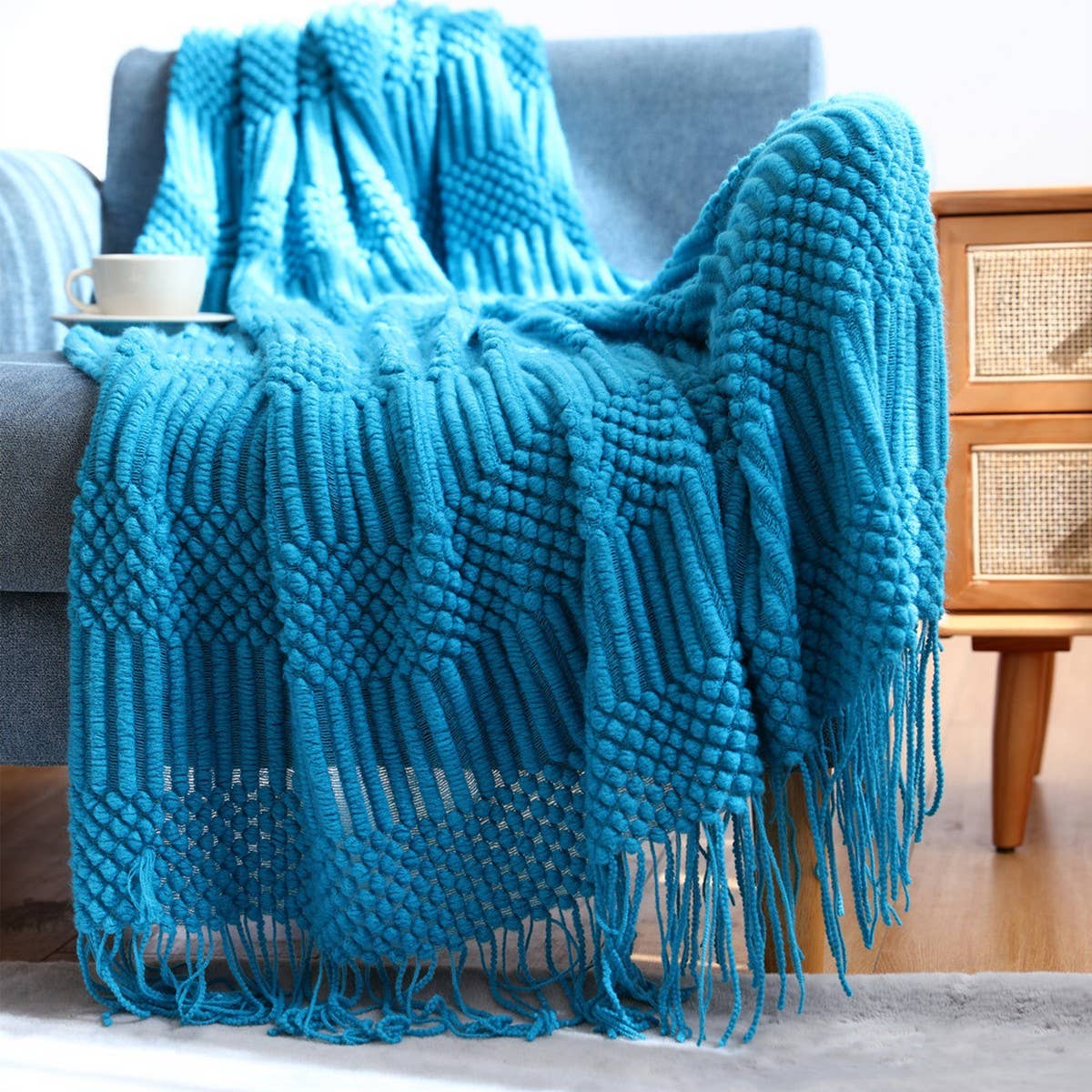 DOUDOU BLANKET FRINGED SHAWL BLANKET _CWMM0184