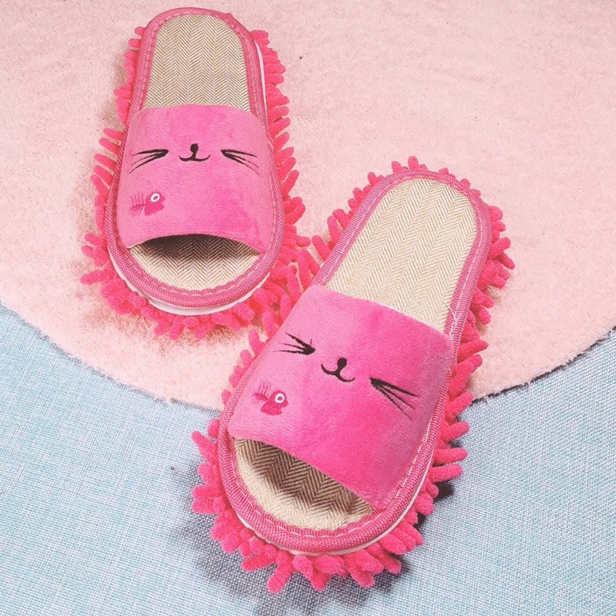 Washable Mop Slippers Mop Shoes Dusting Slippers