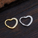 TEARDROP ZIRCONIA HINGED NOSE RING SQUARE SHAPE_CWMM9603