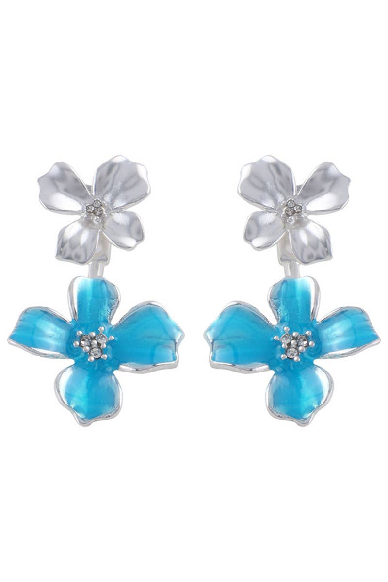 FLOWER DESIGN EARRINGS_CWAJE0460