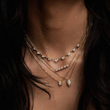 Zirconia Val Round Pendant Necklace_Cwmm5297