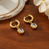 ELEGANT BAGUETTE GOLDPLATED STAINLESS STEELEARRINGS_CWMM3602