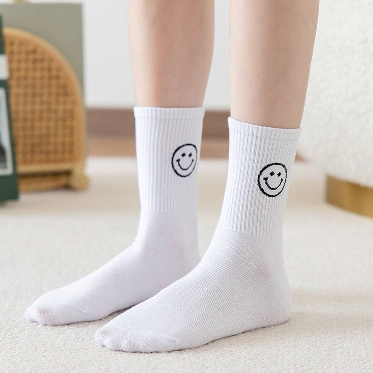 CARTOON MID CALF COTTON BREATHABLE WOMEN S SOCKS_CWMS0594