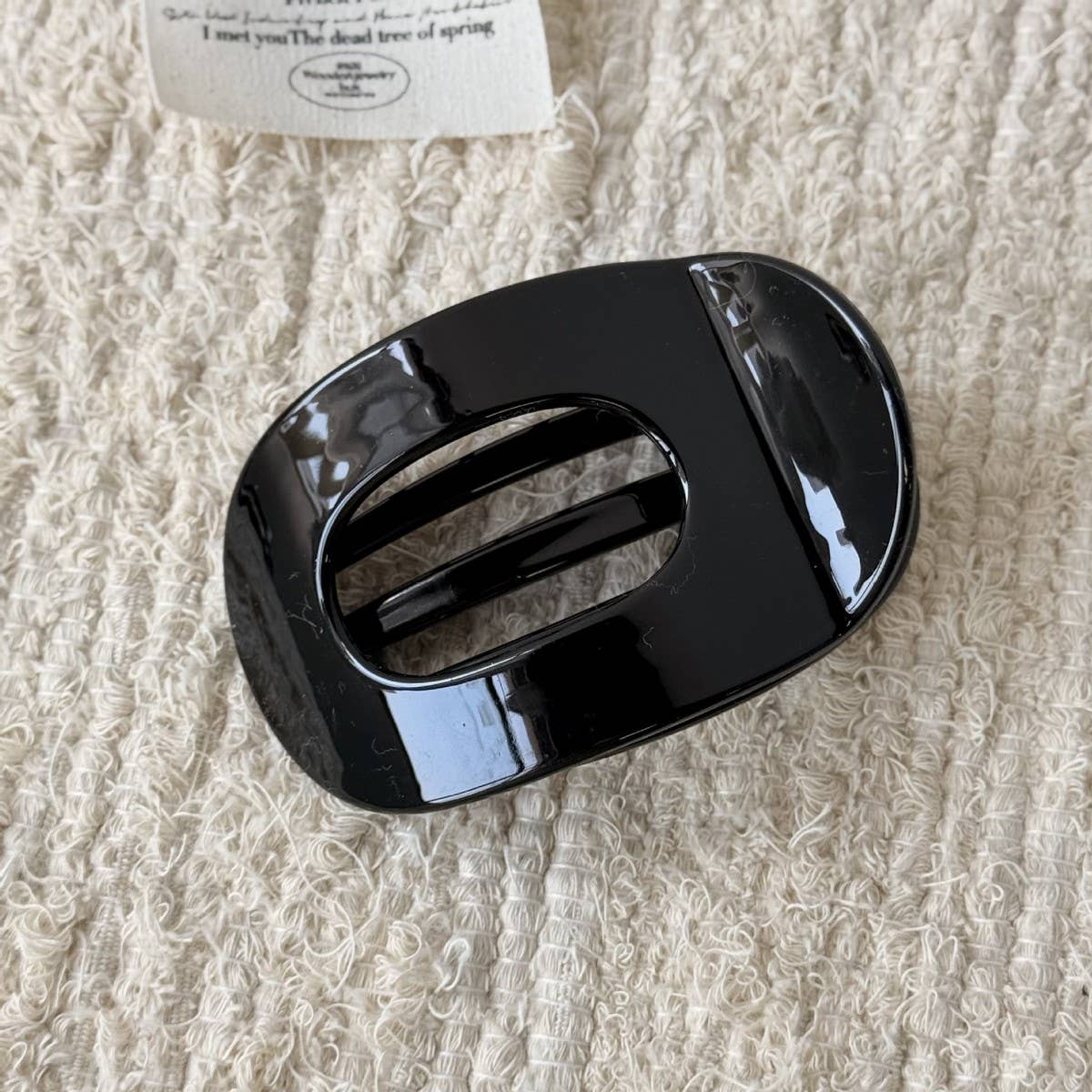 Black Bow Hair Clip Elegant Side Bangs Style_Cwaha08132