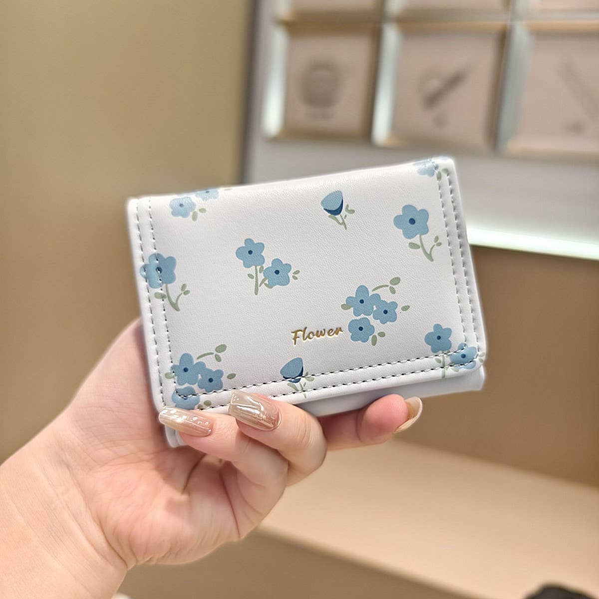 New Fresh Floral Mini 3-Fold Wallet_Cwab06260