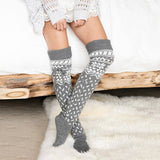 CHRISTMAS FASHION LONG KNEE HIGH SOCKS_CWMS0856