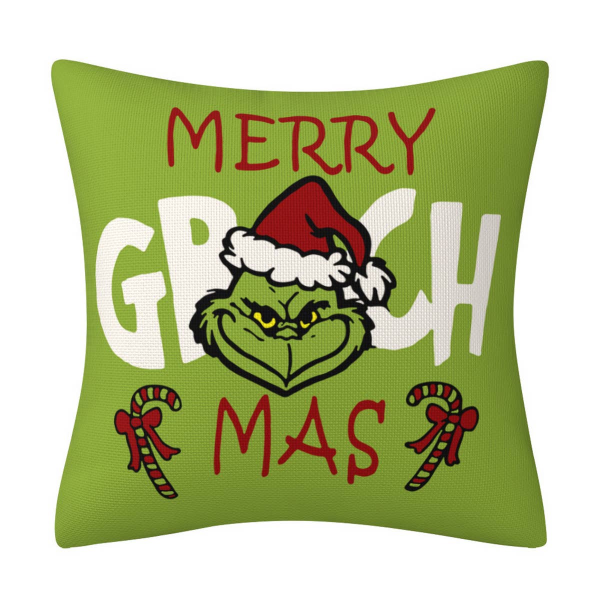GRINCH CARTOON PRINT CHRISTMAS PILLOWCASE_CWMM1389