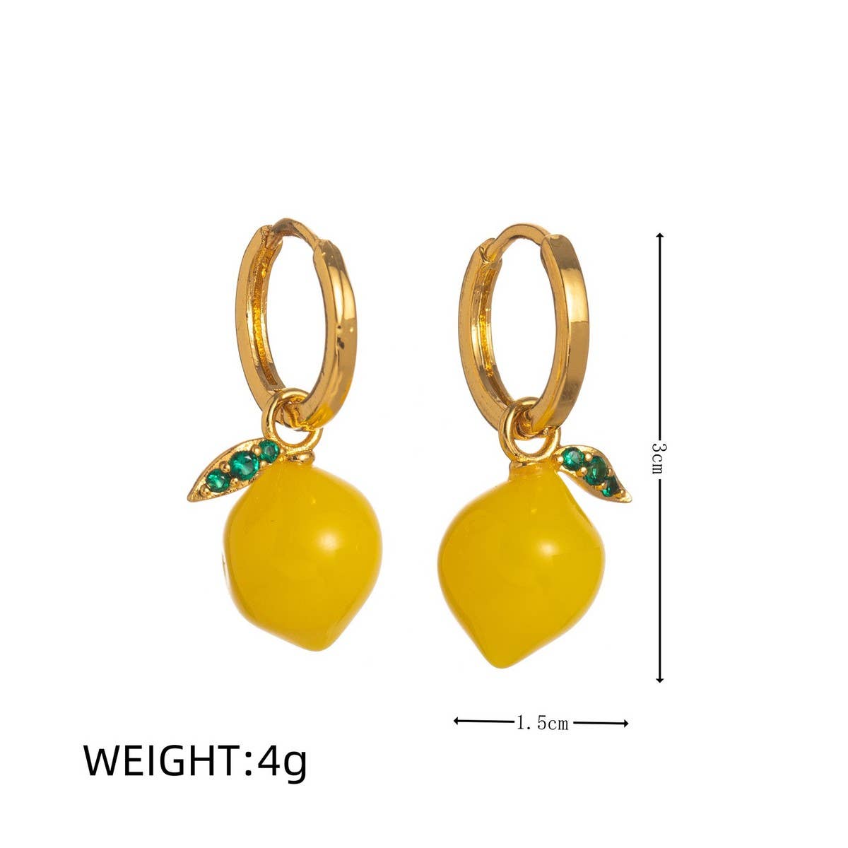 FRESH FRUIT VEGGIE 18K GOLD PLATED EARRINGS_CWAJE5067