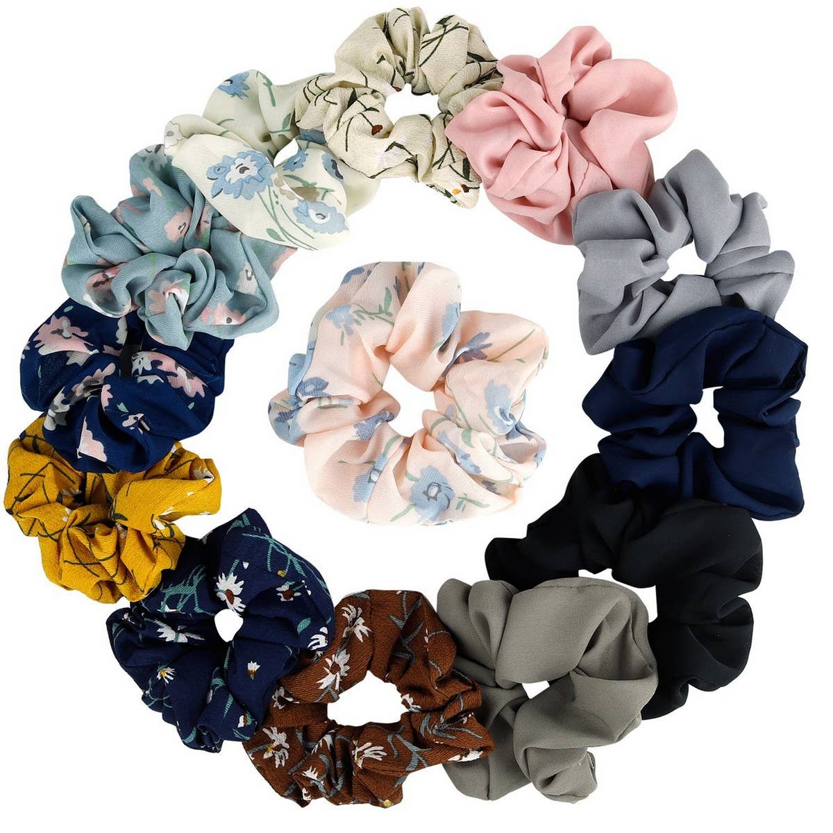 CHIFFON FABRIC HAIRBAND HAIR ACCESSORIES HAIR TIE_CWAHA4158