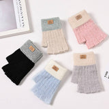 Women'S Autumn And Winter Half Finger Wool Gloves_Cwag0176