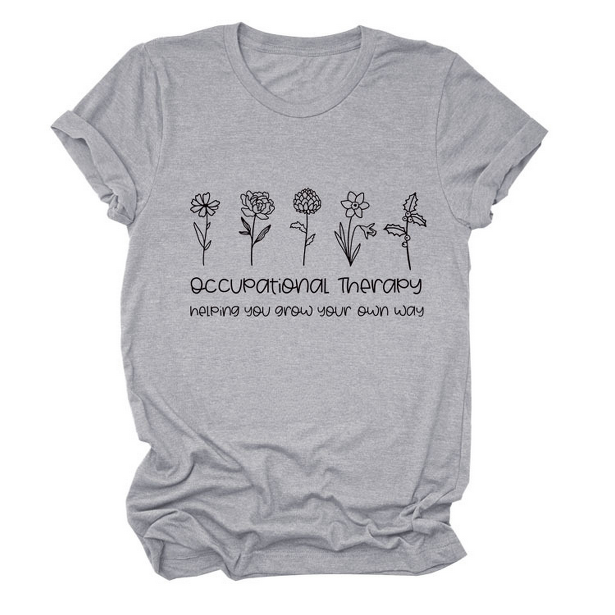 Womens Short Sl Ve Tee, Round Neck Print Top_Cwtts1491