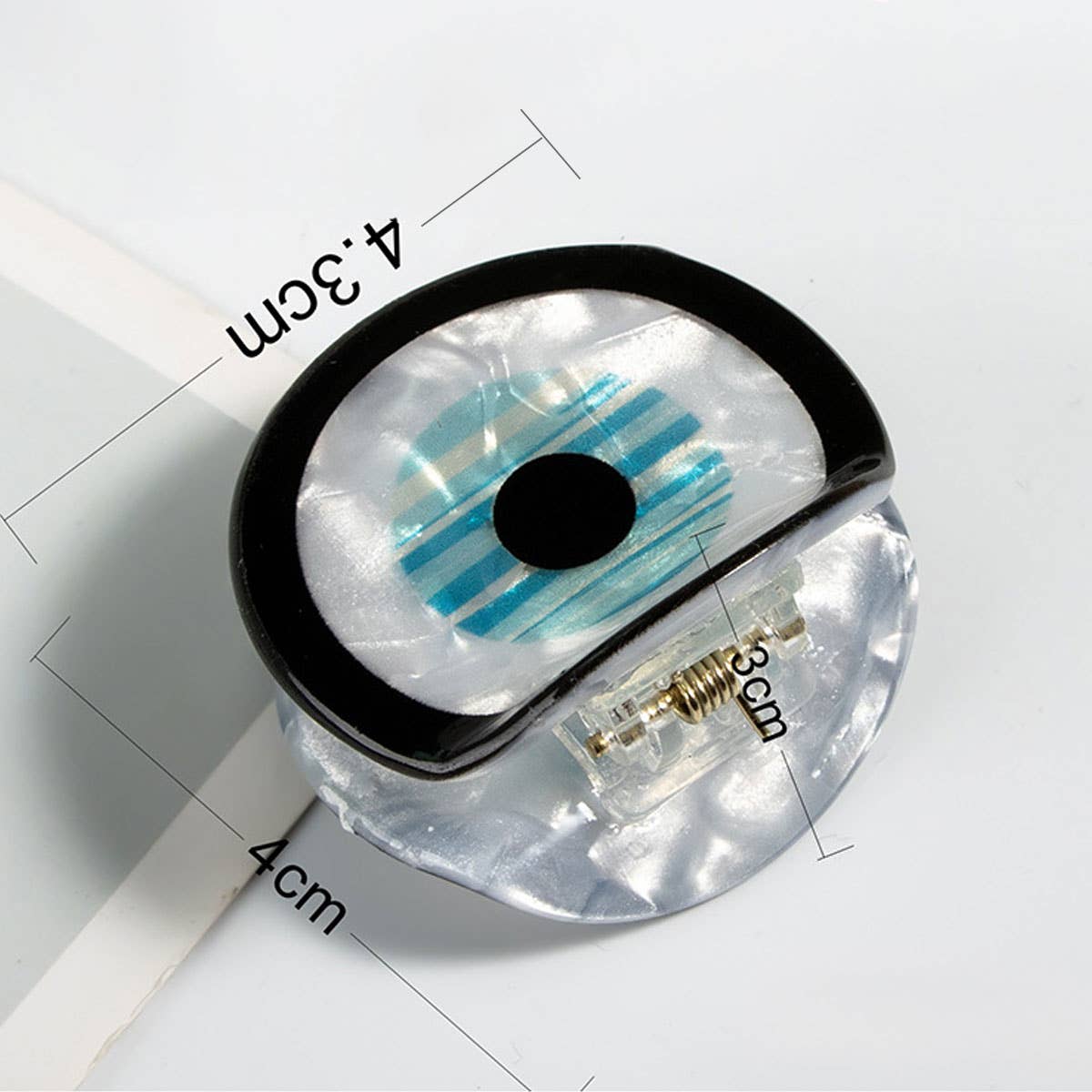EVIL EYE ACETATE HAIR CLAW CREATIVE ELEGANT_CWAHA0309