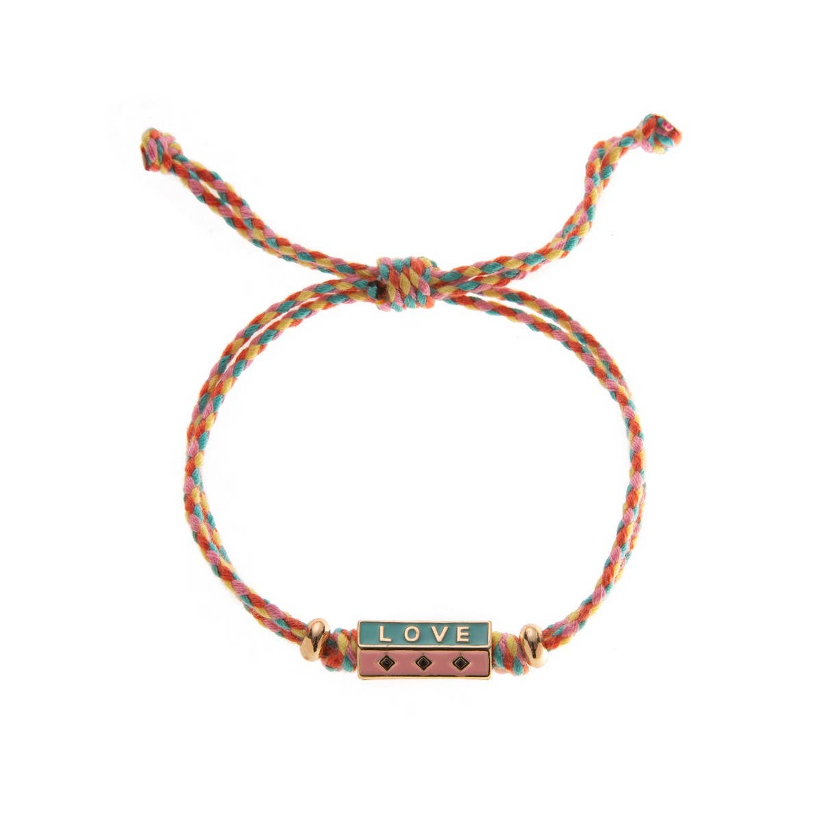 BOHO COLORFUL LOVE PENDANT GOLD PLATED JEWELRY_CWMM6967