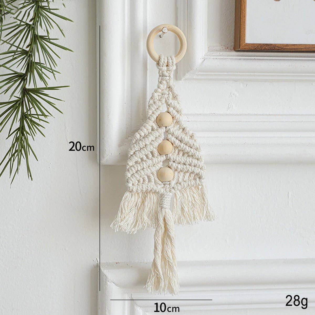 COLORFUL WOVEN BELL CHRISTMAS DOOR WALL HANGING_CWMM9739