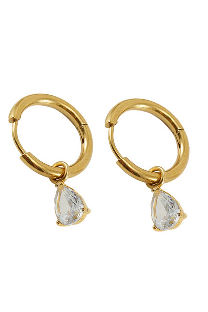 18K Gold Plated Stainless Steel Earrings_Cwaje0382