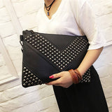RIVET DECORATION LARGE CAPACITY HANDBAG_CWAB1376