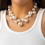PUNK STYLE IMITATION PEARL NECKLACE_CWAJE1125