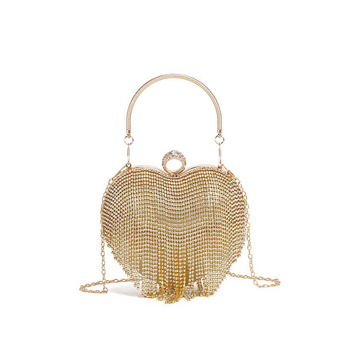 Heart-Shaped Top-Hand Rhinestone Evening Bag_Cwab3600