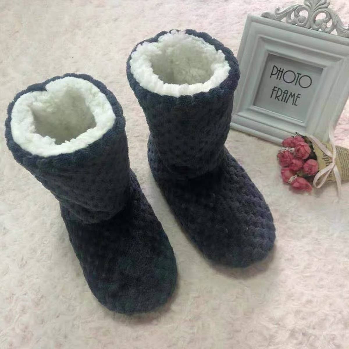 Winter Warmth And Non-Slip Soft Sole Sock Slippers_Cwms1210