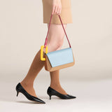 GEOMETRIC SPLICING SMALL SQUARE BAG SHOULDER BAG_CWAB1935