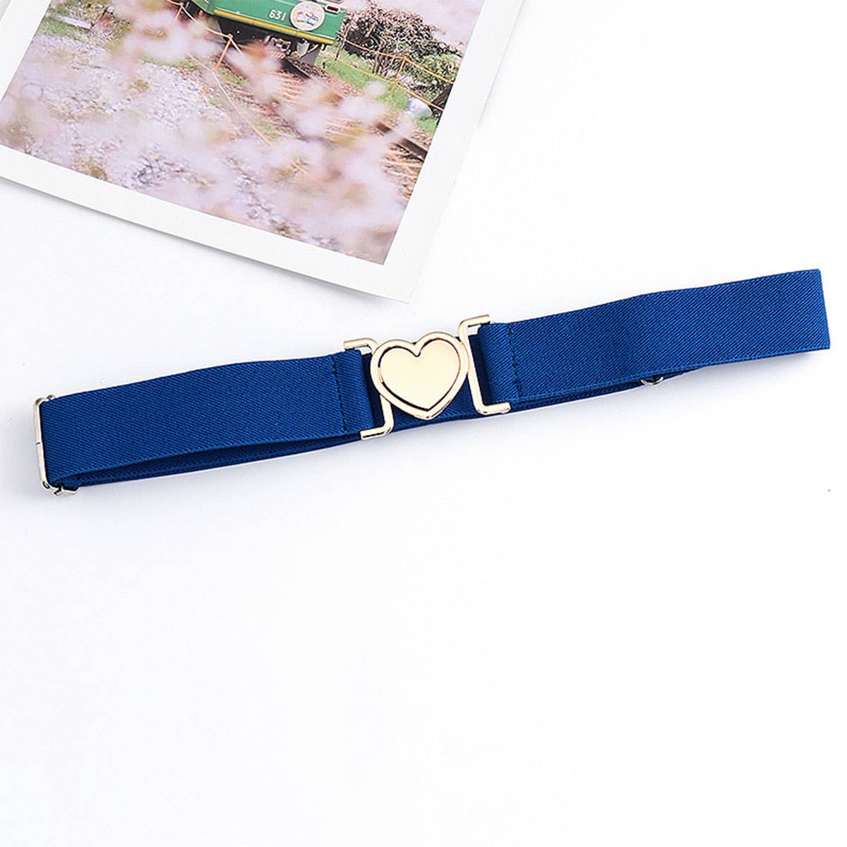 LOVE ALLOY ELASTIC BAND ELASTIC WOVEN CANVAS BELT_CWABE0680