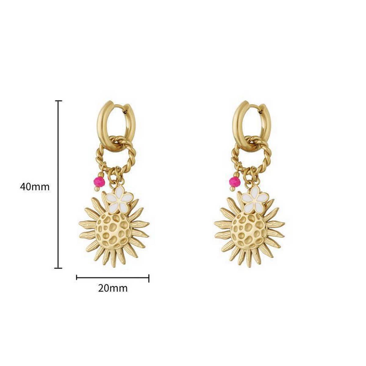 SUMMER OCEAN COLLECTION GOLD EARRINGS_CWAJE5120