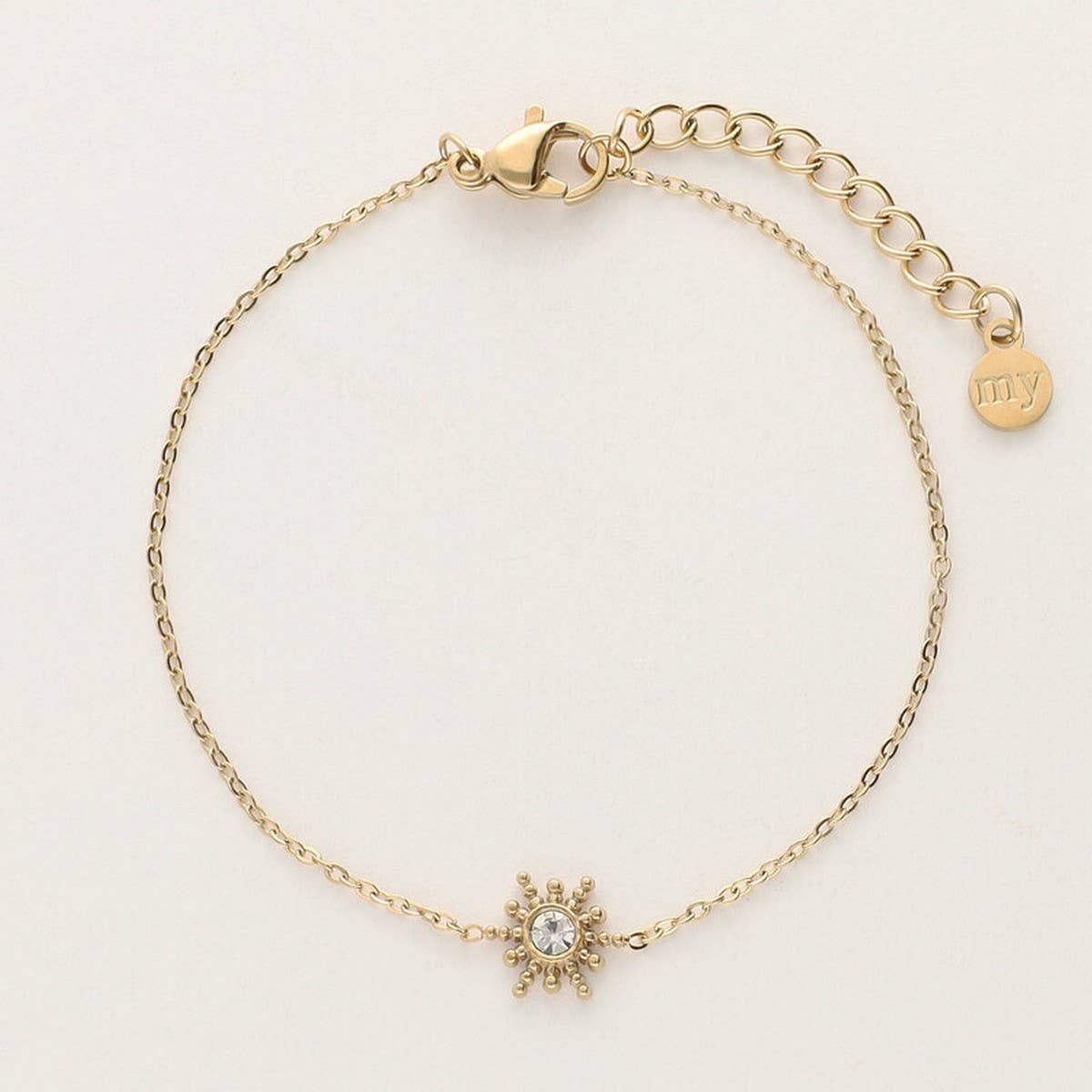 HEART PLATED HIGH GRADE ZIRCON BRACELET_CWMM5525