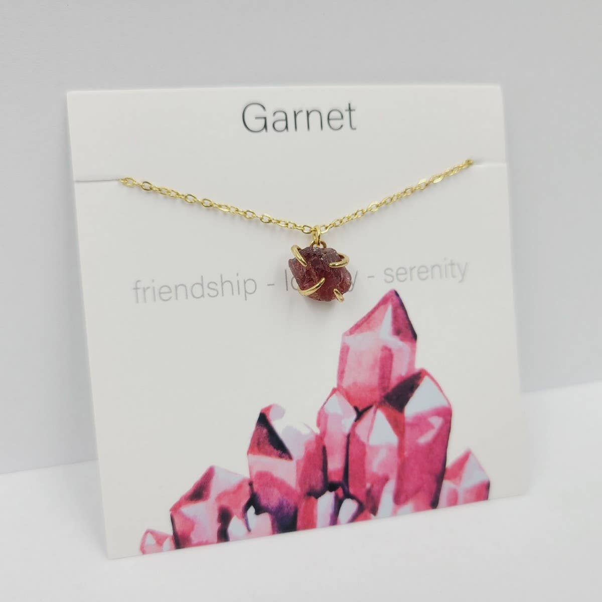 IRREGULAR FOUR CLAW NATURAL STONE NECKLACE_CWAJE1056