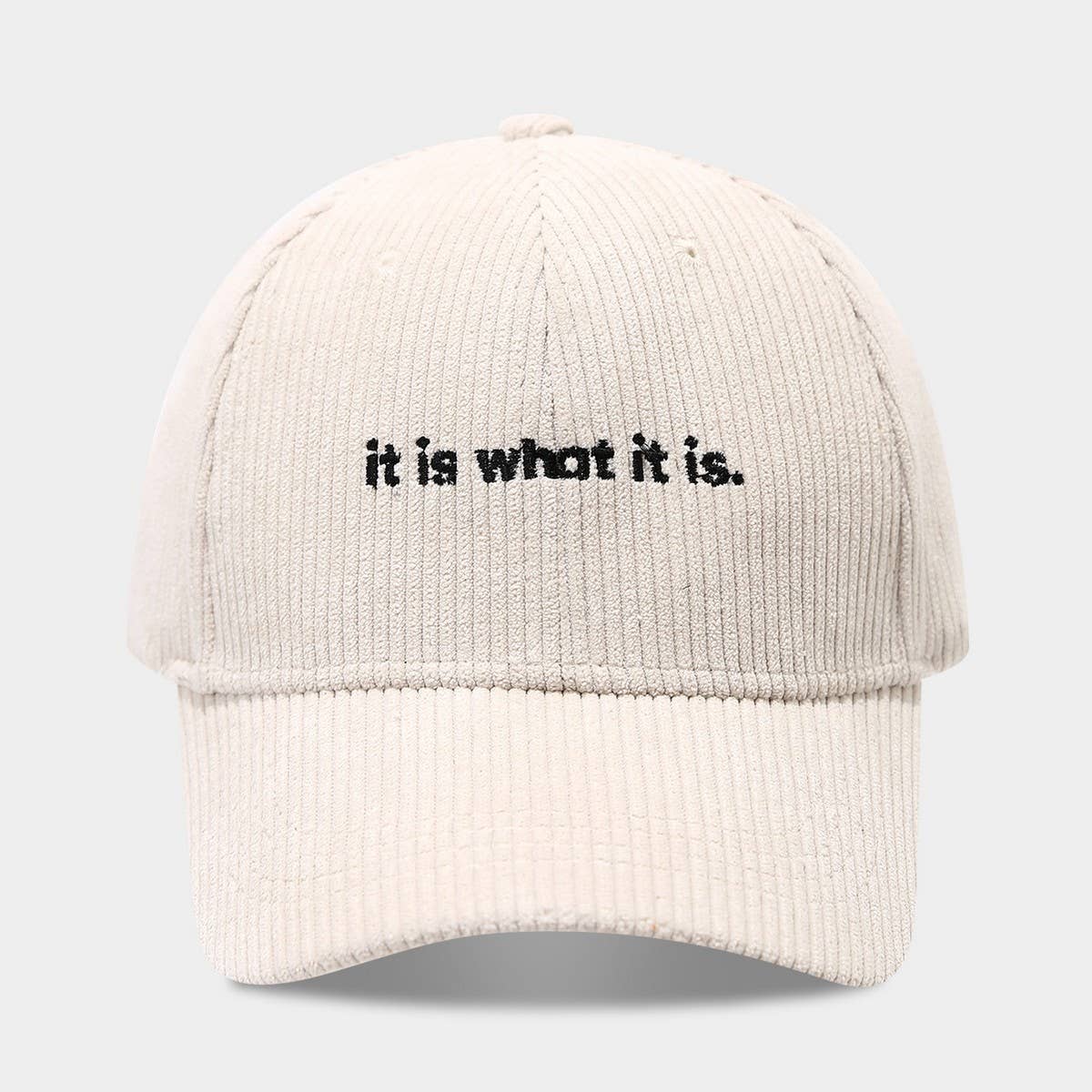 Corduroy Letter Baseball Cap Women Trendy_Cwah04649