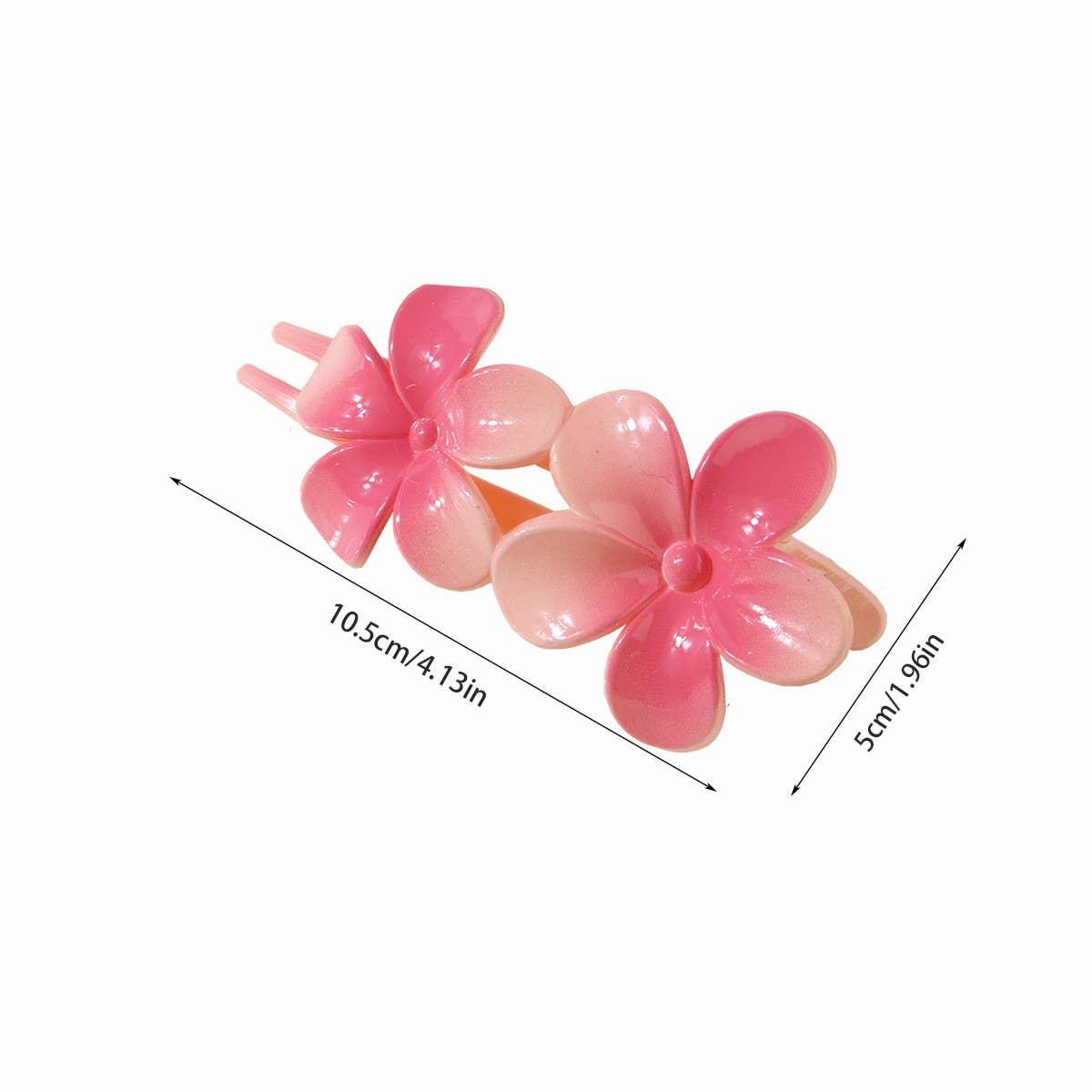 GRADIENT FLOWER HAIR CLIP DUCKBILL UPDO ACCESSORY_CWMM4988