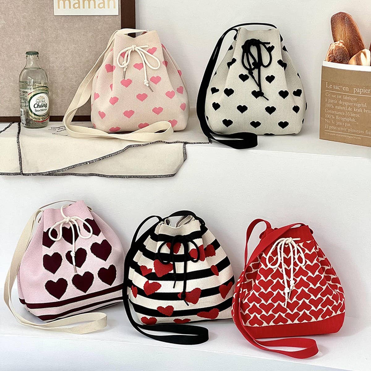 2024 New Fashion Love Crossbody Bucket Bag_Cwab3086