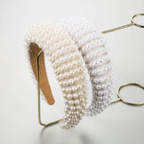 RETRO LIGHT LUXURY PEARL HEADBAND_CWAHA0825