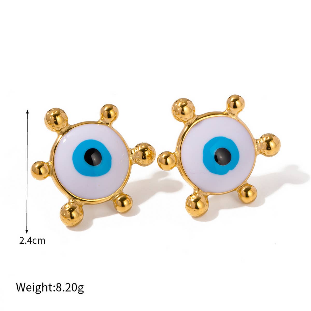 RETRO DRIPPING NEW DEVILS EYE EARRINGS_CWAHA0922