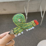 ACRYLIC PENCIL HAIR CLAW CANDY COLOR CARTOON CLIP_CWASC1586