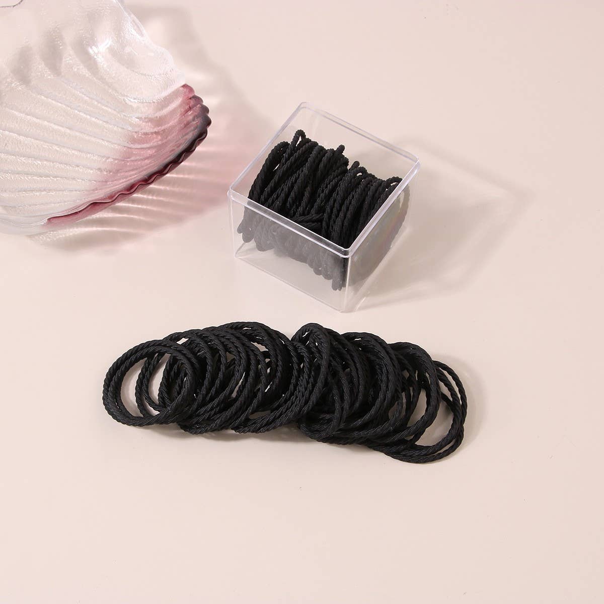 Cwaha07449_Korean Elastic Hair Tie Durable Bands For Women