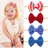 STRIPED CHILDRENS HAIRBAND BOW HAIR ROPE_CWAHA2351