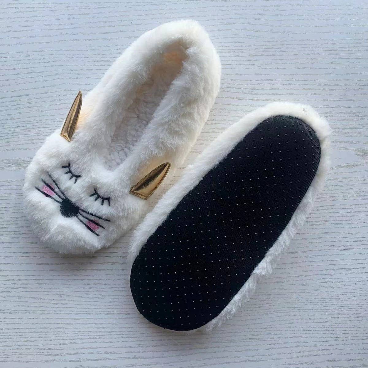 CUTE SOFT SOLED PLUSH HOUSE SHOES FLOOR SHOES_CWMS1185
