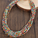 COLORFUL MULTI LAYERED HANDMADE BEADED NECKLACE_CWAJE1571