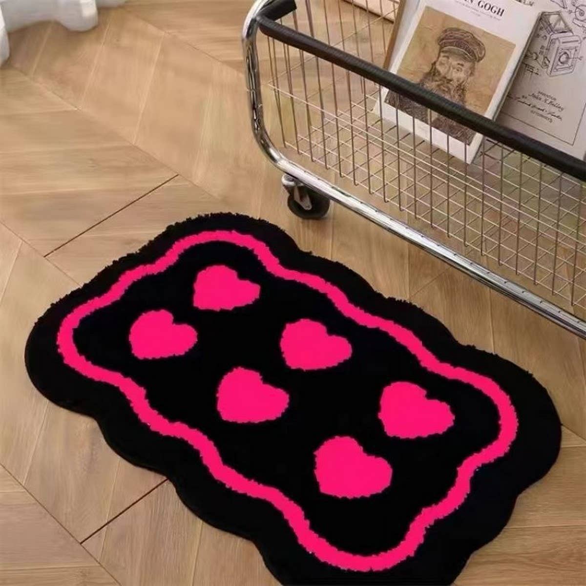 FLEECE BATHROOM MAT ABSORBENT NON SLIP DOOR RUG_CWMM7522