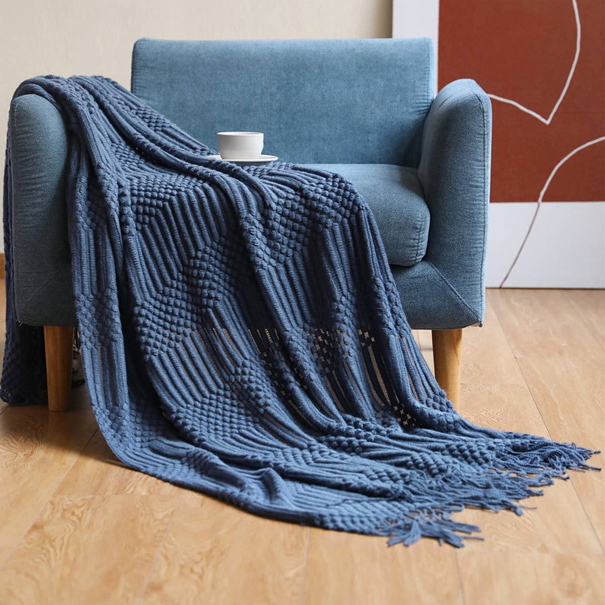 DOUDOU BLANKET FRINGED SHAWL BLANKET _CWMM0184